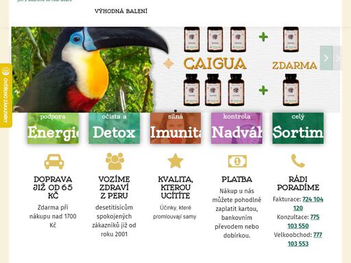 uncaria čr – již 20 let jsme přímým dovozcem bylin z nádherné přírody and a amazonie. „poklady inků“ putují přímo k nám a poté do vašich rukou pro vaše zdraví.
