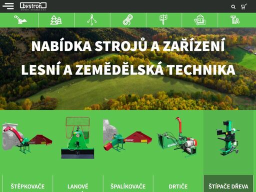 bystroň - integrace s.r.o. - nabídka strojů a zařízení, lesní a zemědělská technika