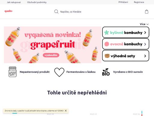 kombucha v nejvyšší kvalitě. díky vynechání procesu pasterizace jsou zachovány všechny zdraví prospěšné látky. vychutnejte si lahodný fermentovaný čínský bílý čaj s organickým ovocem či bylinkami. podpořte své zdraví s kombuchou qasito!