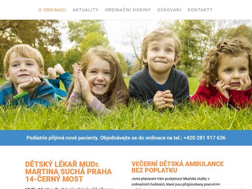 hledáte dětského lékaře v praze 14 a na praze 9? pediatrie zajišťuje ambulantní vyšetření a ošetření  dětí a dorostu od 0 do 19 let. navštivte ordinaci lékaře.