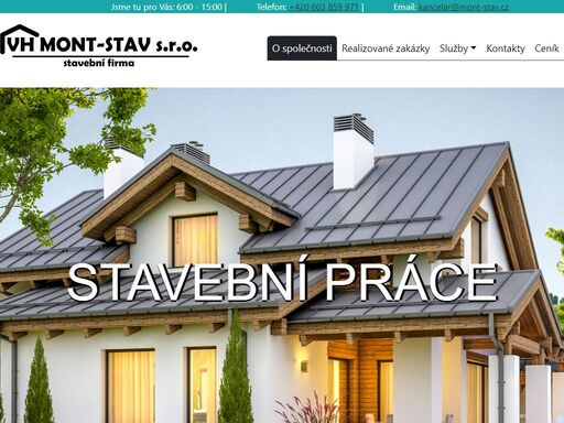 provádíme rekonstrukce rodinných domů, stavby na klíč, průmyslové stavby | vh mont - stav s.r.o. |stavební firma třebíč, brno, jihlava