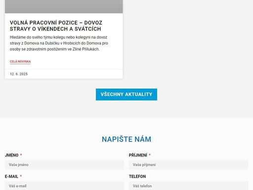 poskytovatel služeb pro osoby se zdravotním postižením na zlínsku.