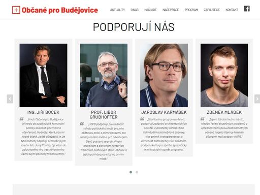 jsme nejsilnějším komunálním hnutím na českobudějovické radnici. chceme zpět poctivou a otevřenou politiku. chceme moderní, chytré a zdravé město.