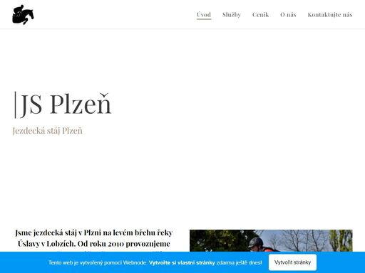 jsme jezdecká stáj v plzni na levém břehu řeky úslavy v lobzích. od roku 2010 provozujeme jezdeckou školu, zúčastňujeme se soutěží v disciplínách parkurové skákání, drezura a všestrannost.