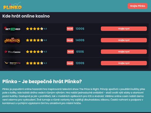 plinko - dowiedz się, jak działa gra i uniknąć plinko podvod. zagraj teraz, poznaj zasady i ciesz się bezpieczną rozgrywką. dołącz do gry!