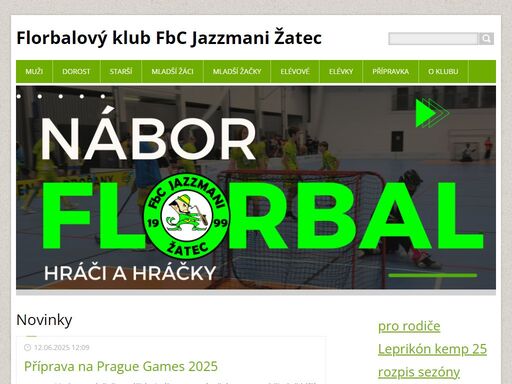 fbc jazzmani žatec florbalový klub