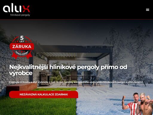 dopřejte si kvalitu a styl. vybírejte z naší široké nabídky kompletního sortimentu hliníkových pergol a příslušenství!