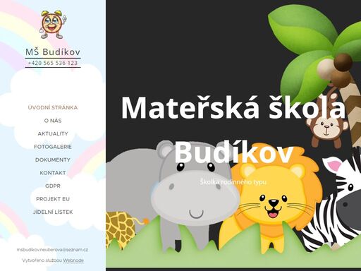 úvodní strana mš budíkov