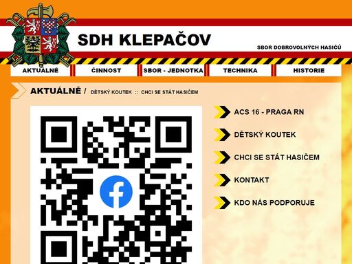 aktuálně | sbor dobrovolných hasičků klepačov