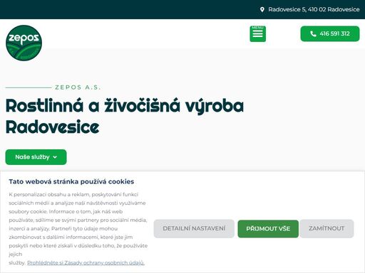 poskytujeme vám rostlinnou a živočišnou výrobu. kontaktovat nás můžete telefonicky nebo pomocí kontaktního formuláře.