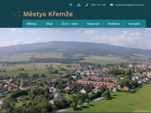 oficiální stránky městysu křemže