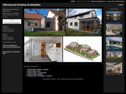ullmannová kristina architektka, ullmannová kristina, ing. arch.