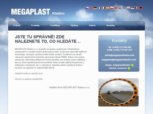 megaplast kladno - traffic mirrors