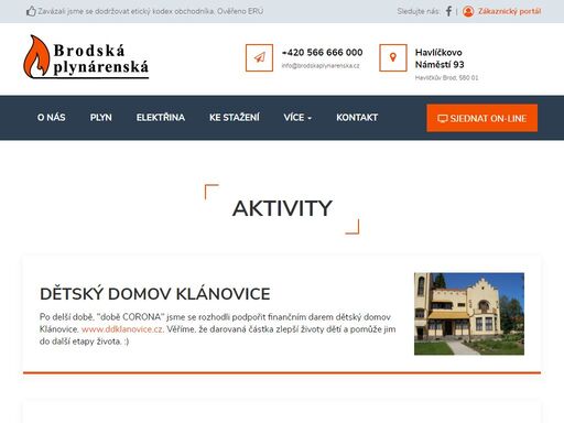 brodská plynárenská je rodinná firma - dodavatel plynu a služeb z havlíčkova brodu. pracujeme s vědomím podpisu etického kodexu eru.
