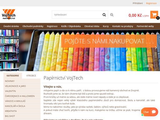nabízíme široký sortiment produktů, především školní a kancelářské potřeby, kreativní pomůcky a materiál, balící materiál, společenské hry.