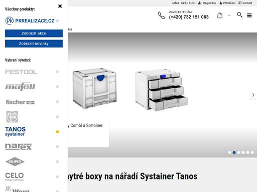 e-shop pro tanos systainer - systém plastových boxů. kufr na nářadí z abs plastu, který lze spojovat a propojovat pomocí klipů. řady t-loc i sys3.