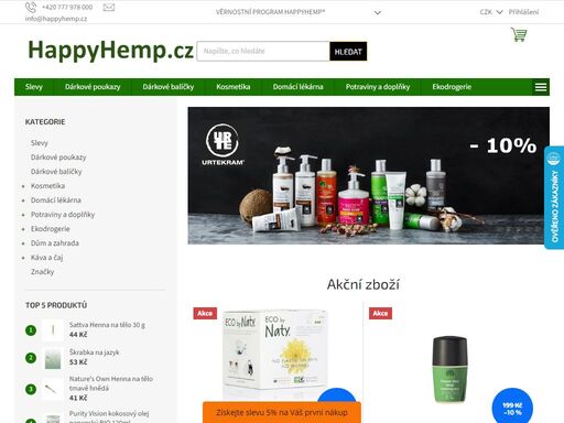 vítejte v happyhemp ®. vítáme vás v internetovém obchodě happyhemp.cz. od roku 2006 provozujeme eshop a kamenný obchod s kosmetikou, konopnými a přírodními produkty, potravinovými doplňky, ekodrogerií a dalším sortimentem. v naší prodejně ve vimperku na šumavě provozujeme kavárnu s uměleckou galerií happycoffee.