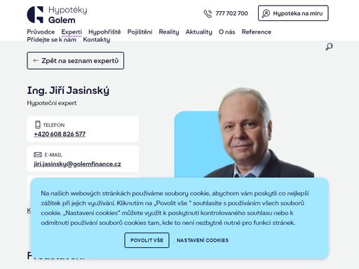 potřebujete pomoc s financováním nového bydlení? kontaktujte hypotečního experta jiří jasinský, tel. +420 608 826 577, který vám pomůže nejen s hypotékou.