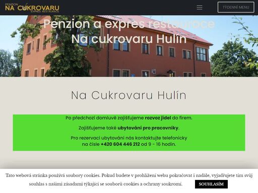 express restaurace, ubytování, penzion na cukrovaru v hulín. objekt je situován na hlavní tepně z hulína v těsné blízkosti mnoha cyklotras.