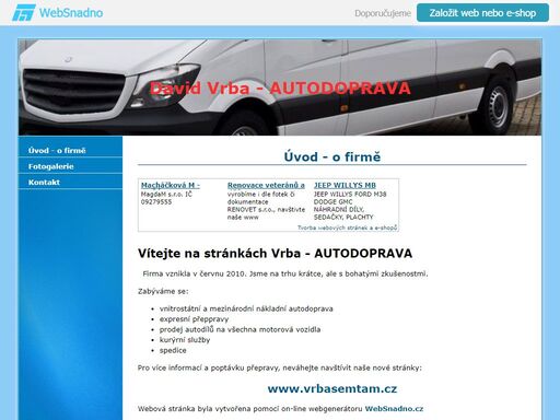 david vrba - autodoprava