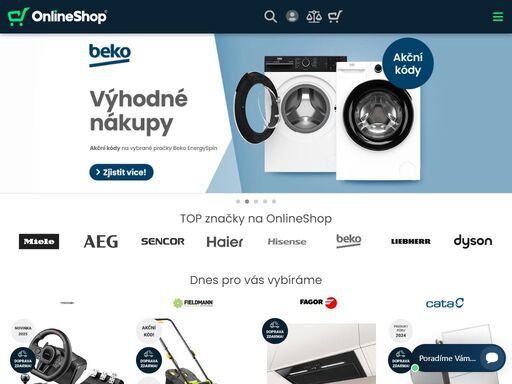 online specialista nabízející bílé elektro - pračky, sušičky prádla, chladničky za výhodné ceny. elektronika, zahradní technika, mobily, televize. doprava zdarma, dárky u vybraných produktů.