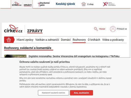 oficiální zpravodajský web církve římskokatolické v čr přináší aktuální zpravodajství z církevního prostředí doma i v zahraničí.