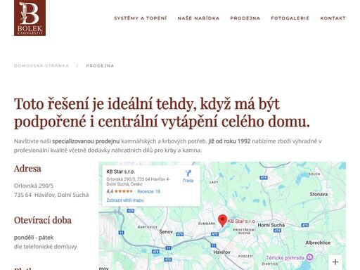 jsme kamnářská firma zabývající se kompletním servisem od návrhu až po realizaci krbů, kachlových kamen nebo dalších kamnářských prací.