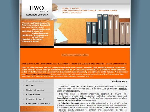 zlato, komerční spisovna, skart, archiv, poradenství, dokumenty, doklad, digitalizace
