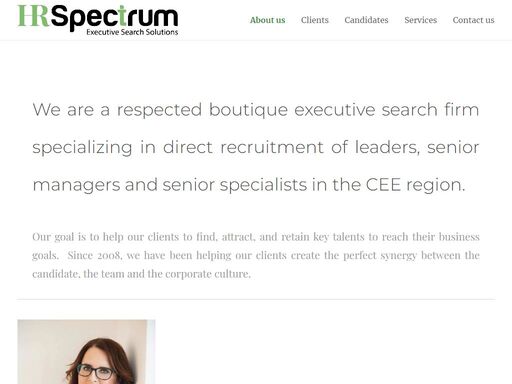 respected executive search firm specializing in direct recruitment of leaders and senior managers
