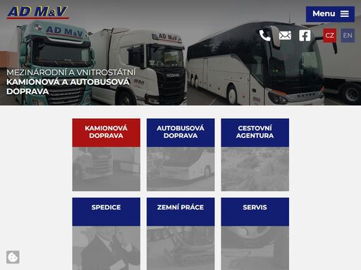 zabýváme se mezinárodní i vnitrostátní kamionovou a autobusovou dopravou. s pomocí více než 20 vlastních vozů v široké škále nosnosti a přepravní kapacity jsme schopni vyhovět i těm nejnáročnějším požadavkům.