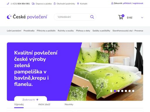 získejte do vašeho domova nejen kvalitní ložní povlečení české výroby. věříme, že naše široká nabídka vás osloví a budete se rádi vracet.