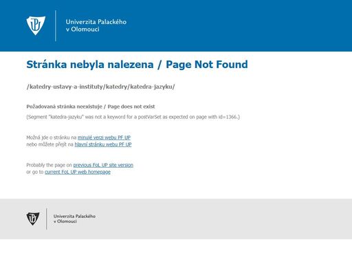 hlavní webové stránky právnické fakulty univerzity palackého v olomouci