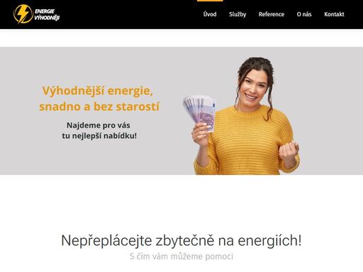 výhodnější energie, snadno a bez starostí