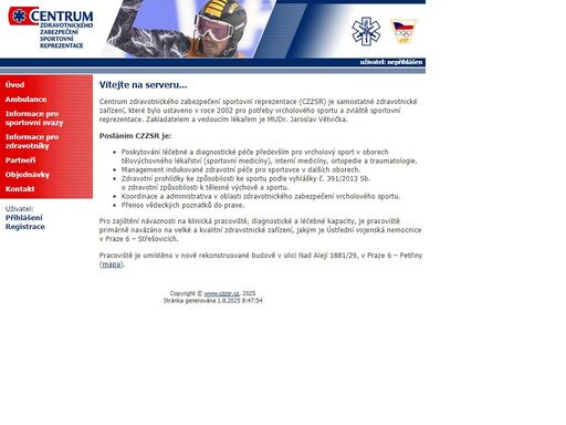 czzsr - centrum zdravotnického zabezpečení sportovní reprezentace.