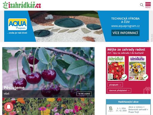 oficiální stránky časopisu zahrádkář, který vydává český zahrádkářský svaz, občanské sdružení zájemců o pěstování ovoce, zeleniny a okrasných rostlin.