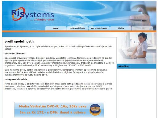 rj systems, s.r.o. - prodej a servis výpočetní techniky, správa počítačových sítí