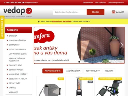 vedop - velkoobchod domácích a zahradních potřeb