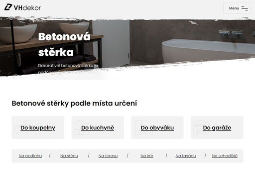 dekorativní betonová stěrka je nadčasovým a velmi praktickým materiálem, který svým unikátním vzhledem dodá šmrnc vašemu interiéru či exteriéru.