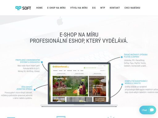 pp soft - tvoříme profesionální e-shopy, b2b portály,  informační systémy na míru, energetický systém eis