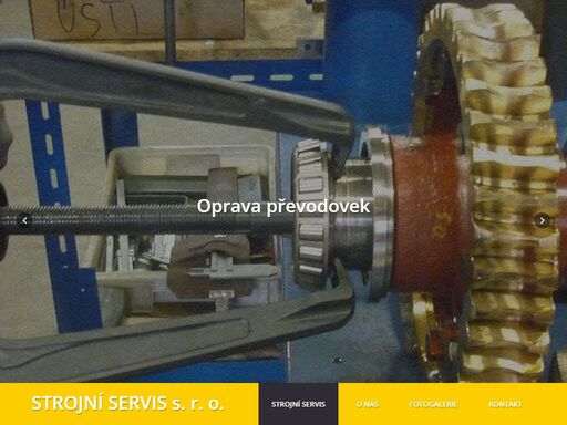strojní servis s. r. o. nabízí kompletní služby při údržbě strojů včetně oprav průmyslových převodovek a výměny ložisek, opravy elektromotorů a dalších.