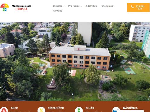 www.skolkahribska.cz