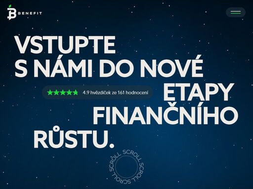 vstupte s námi do nové etapy finančního růstu