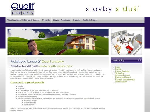 projektová kancelář qualit. nabízíme stavební dozory, 3d objekty modelů staveb, vizualizace, animace.