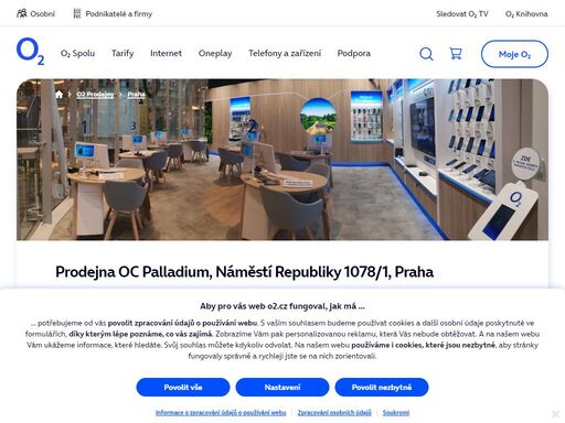prodejna praha - oc palladium, náměstí republiky 1078/1. o2 služby, telefony, zařízení a příslušenství nebo profesionální podpora a spoustu dalšího, to nabízejí všechny naše značkové prodejny.