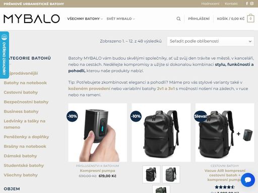 krásné batohy pro něj i pro ni