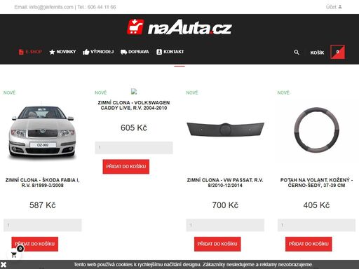 naauta.cz | nosič atera, vana do kufru, textilní gumové autokoberce, ofuky, deflektory, plexi, loketní opěrky, offroad diskynosiče kol a lyží, autopotahy