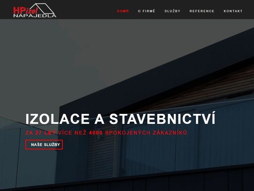 provádíme hydroizolace staveb, střech, teras... dále realizujeme stavby na klíč, rekonstrukce či zateplování...