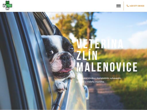 veterinární klinika s kompletním vybavením
pro péči o vašeho mazlíčka.