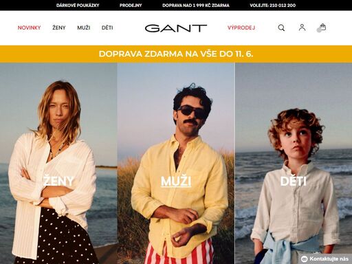gant je mezinárodní prémiová značka módy pro muže i ženy. spojuje v sobě americkou ležérnost s evropskou elegancí. oblečení vysoké kvality se stylem.