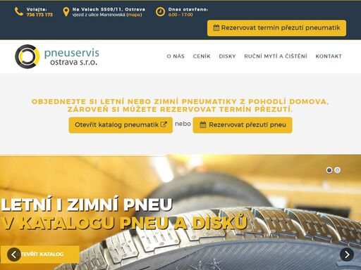 pneuservis ostrava - třebovice, daniel špírek, prodej pneu, provádí veškeré pneuservisní práce, široký výběr levných pneu, čištění interiéru a ruční mytí vozidel